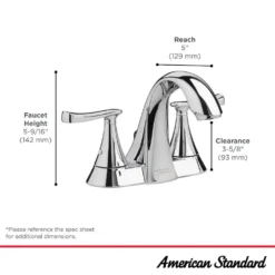 American Standard Chatfield 4 In. Centerset 2-Handle Bathroom Faucet In Brushed Nickel -The Home Depot brushed nickel american standard centerset bathroom faucets 7413201 295 1f 1000