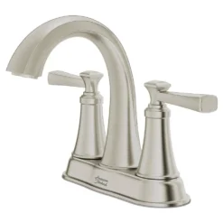 American Standard Rumson 4 In. Centerset 2-Handle Bathroom Faucet In Brushed Nickel -The Home Depot brushed nickel american standard centerset bathroom faucets 7417201 295 c3 1000