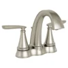 American Standard Somerville 4 In. Centerset 2-Handle Bathroom Faucet With Pop-Up Drain In Brushed Nickel