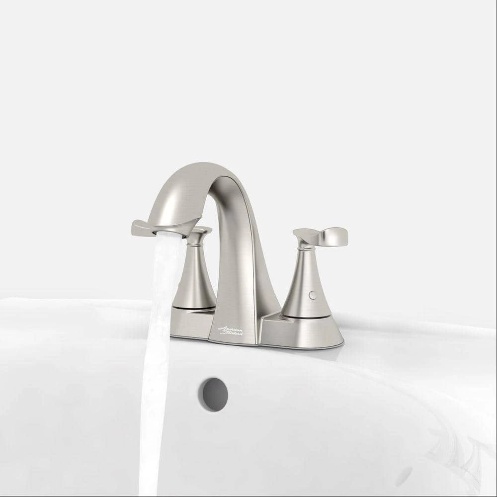 American Standard Chatfield 4 In. Centerset 2-Handle Bathroom Faucet In Brushed Nickel (Set Of 2) 5 American Standard Chatfield 4 In. Centerset 2-Handle Bathroom Faucet In Brushed Nickel (Set Of 2) - Image 5