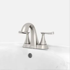 American Standard Chatfield 4 In. Centerset 2-Handle Bathroom Faucet In Brushed Nickel (Set Of 2) 14 American Standard Chatfield 4 In. Centerset 2-Handle Bathroom Faucet In Brushed Nickel (Set Of 2) -The Home Depot brushed nickel american standard centerset bathroom faucets chat4csbn bndle a0 1000