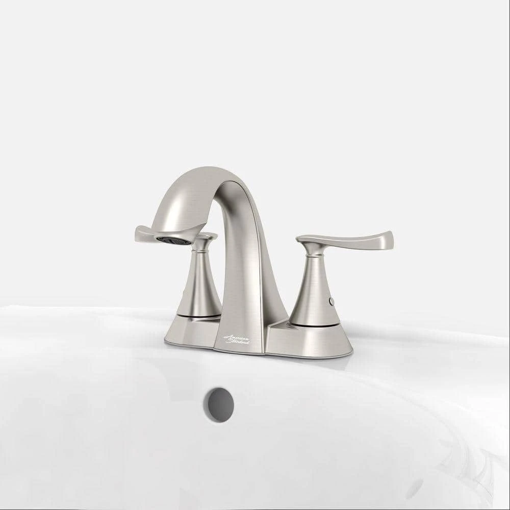 American Standard Chatfield 4 In. Centerset 2-Handle Bathroom Faucet In Brushed Nickel (Set Of 2) 4 American Standard Chatfield 4 In. Centerset 2-Handle Bathroom Faucet In Brushed Nickel (Set Of 2) - Image 4