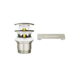 American Standard Kipling Overflow Cover And Drain Kit In Brushed Nickel