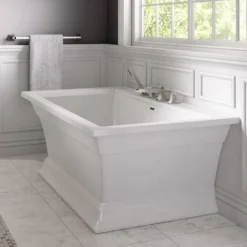 American Standard Town Square S 2-Handle Deck-Mount Roman Tub Faucet With Hand Shower In Brushed Nickel -The Home Depot brushed nickel american standard roman tub faucets t455901 295 66 1000