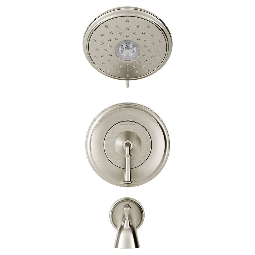 American Standard Delancey Water Saving 1-Handle Tub And Shower Trim Kit For Flash Rough-in Valves In Brushed Nickel (Valve Not Included) 4 American Standard Delancey Water Saving 1-Handle Tub And Shower Trim Kit For Flash Rough-in Valves In Brushed Nickel (Valve Not Included) - Image 4