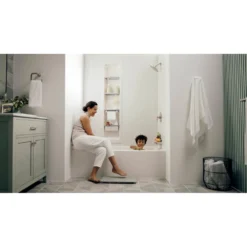 American Standard Aspirations Single-Handle Wall Mount Shower Trim In Brushed Nickel - 1.75 GPM (Valve Not Included) -The Home Depot brushed nickel american standard shower bathtub trim kits tu061507 295 44 1000