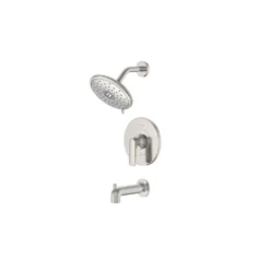 American Standard Aspirations Single-Handle Wall Mount Tub And Shower Trim In Brushed Nickel - 1.75 GPM (Valve Not Included) -The Home Depot brushed nickel american standard shower bathtub trim kits tu061508 295 1d 1000