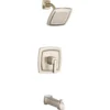 American Standard Townsend Tub And Shower Faucet Trim Kit For Flash Rough-in Valves In Brushed Nickel (Valve Not Included)