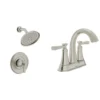 American Standard Rumson 4 In. Centerset Bathroom Faucet And Single-Handle 1-Spray Shower Faucet In Brushed Nickel (Valve Included)