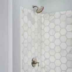 American Standard Rumson Single Hole Bathroom Faucet And Single-Handle 1-Spray Shower Faucet In Brushed Nickel (Valve Included) -The Home Depot brushed nickel american standard shower faucets rumsonsomonobn 4f 1000