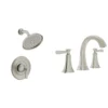 American Standard Rumson 8 In. Widespread Bathroom Faucet And Single-Handle 1-Spray Shower Faucet In Brushed Nickel (Valve Included)