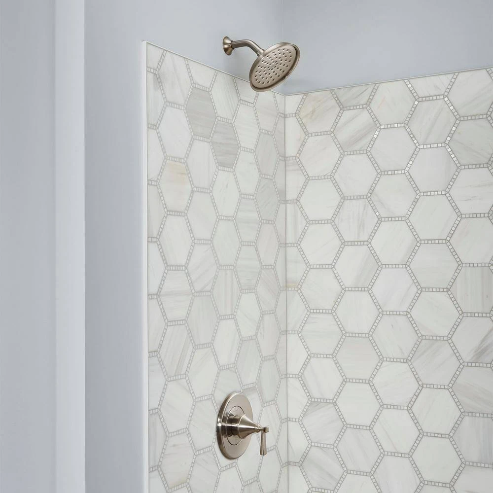 American Standard Rumson 8 In. Widespread Bathroom Faucet And Single-Handle 1-Spray Shower Faucet In Brushed Nickel (Valve Included) 7 American Standard Rumson 8 In. Widespread Bathroom Faucet And Single-Handle 1-Spray Shower Faucet In Brushed Nickel (Valve Included) - Image 7