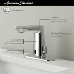American Standard Clean IR DC Powered Touchless Single Hole Bathroom Faucet In Brushed Nickel -The Home Depot brushed nickel american standard single hole bathroom faucets 7020255 295 40 1000