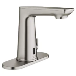 American Standard Clean IR DC Powered Touchless Single Hole Bathroom Faucet In Brushed Nickel