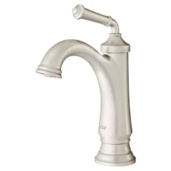 American Standard Delancey Single Hole Single-Handle Bathroom Faucet With Pop-Up Drain In Brushed Nickel -The Home Depot brushed nickel american standard single hole bathroom faucets 7052107 295 4f 1000