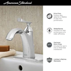 American Standard Chatfield Single Hole Single-Handle Bathroom Faucet In Brushed Nickel -The Home Depot brushed nickel american standard single hole bathroom faucets 7413101 295 40 1000