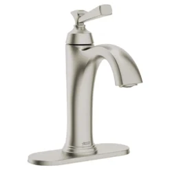 American Standard Rumson Single Hole Single-Handle Bathroom Faucet In Brushed Nickel -The Home Depot brushed nickel american standard single hole bathroom faucets 7417101 295 66 1000