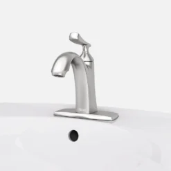 American Standard Chatfield Single Hole Single-Handle Bathroom Faucet (Set Of 2) In Brushed Nickel -The Home Depot brushed nickel american standard single hole bathroom faucets chatmonosbn bnd 77 1000