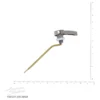 American Standard Cadet Pro Toilet Tank Lever With Metal Arm And Metal Handle In Brushed Nickel