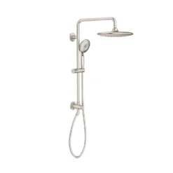American Standard Spectra Versa 4-Spray Round 24 In. Wall Bar Shower Kit With Hand Shower 1.8 GPM In Brushed Nickel