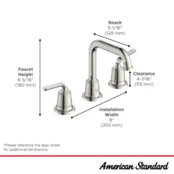American Standard Kenridge Two-Handle 8 In. Widespread Bathroom Faucet In Brushed Nickel -The Home Depot brushed nickel american standard widespread bathroom faucets 1037032950 40 1000
