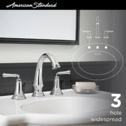 American Standard Delancey 8 In. Widespread 2-Handle Bathroom Faucet With Pop-Up Drain In Brushed Nickel -The Home Depot brushed nickel american standard widespread bathroom faucets 7052807 295 66 1000