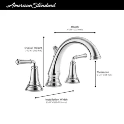 American Standard Delancey 8 In. Widespread 2-Handle Bathroom Faucet With Pop-Up Drain In Brushed Nickel -The Home Depot brushed nickel american standard widespread bathroom faucets 7052807 295 a0 1000