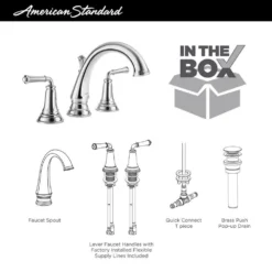 American Standard Delancey 8 In. Widespread 2-Handle Bathroom Faucet With Pop-Up Drain In Brushed Nickel -The Home Depot brushed nickel american standard widespread bathroom faucets 7052807 295 c3 1000