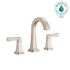 American Standard Townsend 8 In. Widespread 2-Handle High-Arc Bathroom Faucet With Speed Connect Drain In Brushed Nickel -The Home Depot brushed nickel american standard widespread bathroom faucets 7353801 295 a0 1000