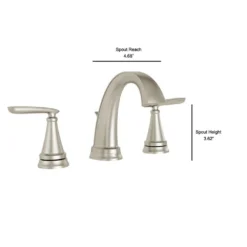 American Standard Somerville 8 In. Widespread 2-Handle Bathroom Faucet With Pop-Up Drain In Brushed Nickel -The Home Depot brushed nickel american standard widespread bathroom faucets 8039801 295 a0 1000