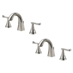 American Standard Chatfield 8 In. Widespread 2-Handle Bathroom Faucet In Brushed Nickel (Set Of 2)