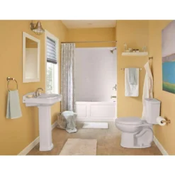 American Standard Chatfield 8 In. Widespread 2-Handle Bathroom Faucet In Brushed Nickel (Set Of 2) -The Home Depot brushed nickel american standard widespread bathroom faucets chatwidebn bndl c3 1000