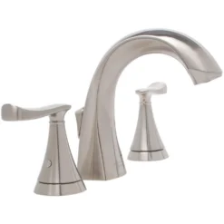American Standard Chatfield 8 In. Widespread 2-Handle Bathroom Faucet In Brushed Nickel (Set Of 2) -The Home Depot brushed nickel american standard widespread bathroom faucets chatwidebn bndl d4 1000