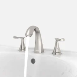 American Standard Chatfield 8 In. Widespread 2-Handle Bathroom Faucet In Brushed Nickel (Set Of 2) -The Home Depot brushed nickel american standard widespread bathroom faucets chatwidebn bndl fa 1000