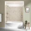 American Standard Ovation 32 In. X 60 In. X 59 In. 5-Piece Glue-Up Alcove Bath Wall Set In Celestial Marble