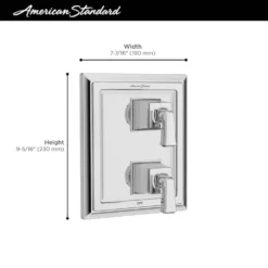 American Standard Town Square 2-Handle Wall Mount Diverter Valve Trim Kit In Polished Chrome (Valve Not Included) -The Home Depot chrome american standard shower bathtub trim kits tu455740 002 66 1000