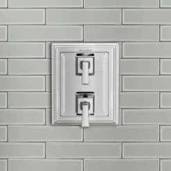 American Standard Town Square 2-Handle Wall Mount Diverter Valve Trim Kit In Polished Chrome (Valve Not Included) -The Home Depot chrome american standard shower bathtub trim kits tu455740 002 a0 1000