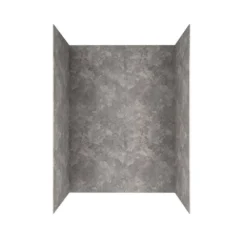 American Standard Passage 60 In. X 72 In. 2-Piece Glue-Up Alcove Shower Wall With Corner Shelf In Gray Concrete -The Home Depot gray concrete american standard alcove shower walls surrounds p2693 372 1d 1000