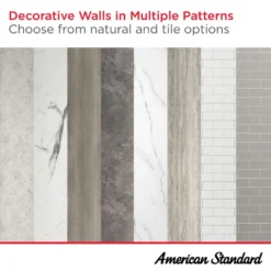 American Standard Passage 32 In. X 60 In. X 72 In. 4-Piece Glue-Up Alcove Shower Wall In Gray Subway Tile -The Home Depot gray subway tile american standard alcove shower walls surrounds p2969swt 376 fa 1000