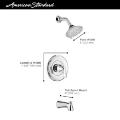 American Standard Chatfield Single-Handle 3-Spray Tub And Shower Faucet With 1.8 GPM In Legacy Bronze (Valve Included) -The Home Depot legacy bronze american standard bathtub shower faucet combos 7413508 278 a0 1000