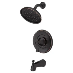 American Standard Rumson Single-Handle 1-Spray Tub And Shower Faucet With 1.8 GPM In Legacy Bronze Valve Included -The Home Depot legacy bronze american standard bathtub shower faucet combos 7417502 278 66 1000