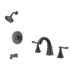 American Standard Chatfield Single-Handle 3-Spray Tub And Shower Faucet And 8 In. Bathroom Faucet Set In Legacy Bronze (Valve Included)