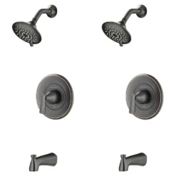 American Standard Chatfield Single-Handle 3-Spray Tub And Shower Faucet With 1.8 GPM (Set Of 2) In Legacy Bronze (Valve Included)