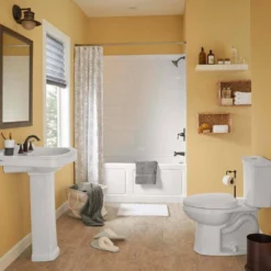 American Standard Chatfield Single-Handle 3-Spray Tub And Shower Faucet With 1.8 GPM (Set Of 2) In Legacy Bronze (Valve Included) -The Home Depot legacy bronze american standard bathtub shower faucet combos chattubshwlb bd 66 1000