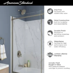 American Standard Rumson Single-Hole Bathroom Faucet And Single-Handle 3-Spray Tub And Shower Faucet In Legacy Bronze (Valve Included) -The Home Depot legacy bronze american standard bathtub shower faucet combos rumsontsmonolb 66 1000