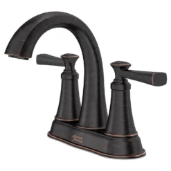 American Standard Rumson 4 In. Centerset Double Handle Bathroom Faucet In Legacy Bronze (2-pack) -The Home Depot legacy bronze american standard centerset bathroom faucets rumson2centerlb 1d 1000