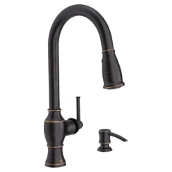American Standard Marchand Single Handle Pull-Down Sprayer Kitchen Faucet In Legacy Bronze