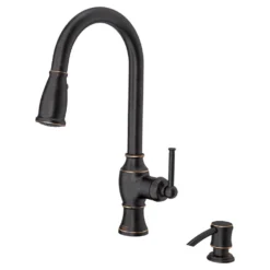 American Standard Marchand Single Handle Pull-Down Sprayer Kitchen Faucet In Legacy Bronze -The Home Depot legacy bronze american standard pull down kitchen faucets 7029301 278 fa 1000