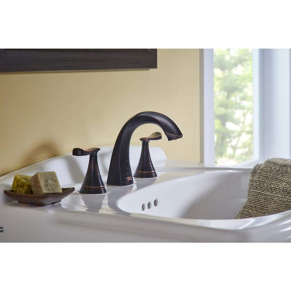 American Standard Chatfield 8 In. Widespread 2-Handle Bathroom Faucet (Set Of 2) In Legacy Bronze 2 American Standard Chatfield 8 In. Widespread 2-Handle Bathroom Faucet (Set Of 2) In Legacy Bronze - Image 2