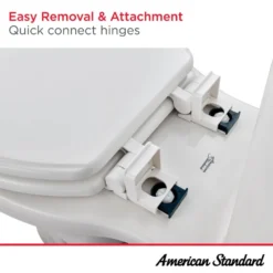 American Standard Champion 4 Round Slow Close Toilet Seat In Linen -The Home Depot linen american standard toilet seats 5320b65ct 222 66 1000